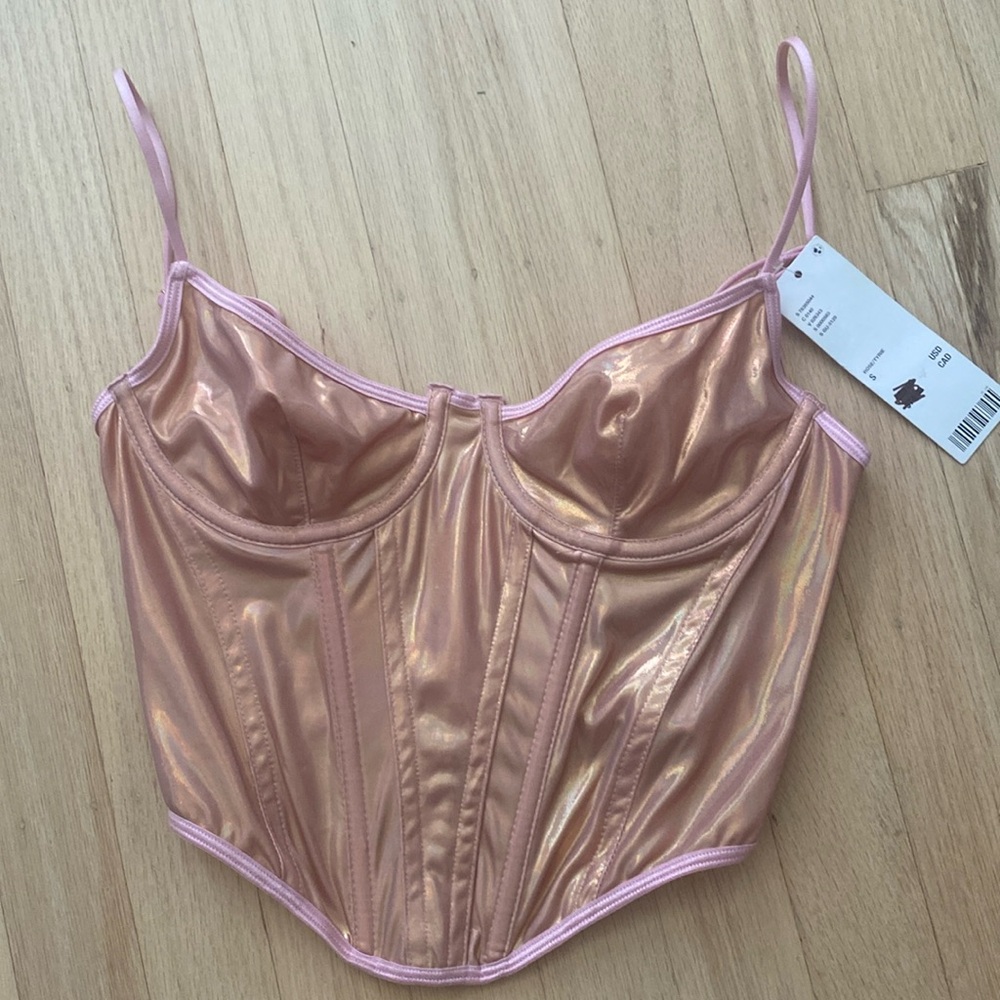 Urban outfitters Rose Gold Corset Top 💕